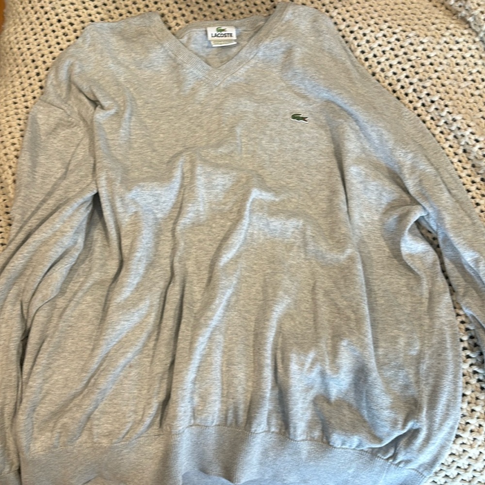 Lacoste v neck sweater. Men’s XXL.